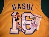 PAU GASOL, SIGNED AUTOGRAPHED LOS ANGELES LAKERS JERSEY W/COA & HOLOGRAM JSA