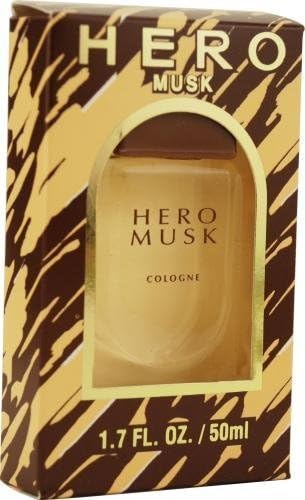 Hero Musk by Sports Fragrance for Men. Cologne 1.7-Ounces by Sports Fragrance