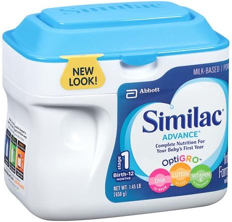 Similac Advance Complete Nutrition, Infant Formula with Iron, Powder 1.45 lb (Pack of 6)