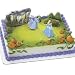 Cinderella Cakes (11624) - Cinderella & Her Fairy Godmother Licensed Re-usable Topper 3 Piece Set