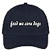 Trendy Apparel Shop Feed Me Corn Dogs Embroidered Low Profile Cotton Cap Dad Hat - Navy