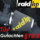 Produkt-Bild: RAID HP Sport Luftfilter + 3 Adapter Ringe mit T&Uuml;V &sect;19.3 (basierend auf 526320) raid hp Sportluftfilter Formula VW Golf 3 1.8i / 90 PS