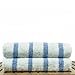 Luxury Hotel & Spa Towel Turkish Cotton - Extra Large Cabana Striped Pool Beach Towel Set (Light Blue, Set of 2)