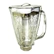 Oster 6 cup "Clover Leaf" plastic blender jar with lid.