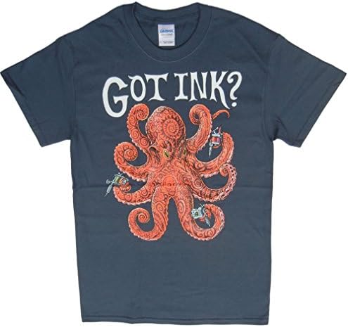 Ray Troll Men's Got Ink? T-Shirt 2XL Blue Dusk