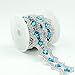 Seasofbeauty Blue Zircon Resin Clear Glass Rhinestone Sewing Costume Wedding Silver Trim 1 Yards