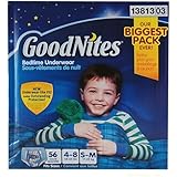 Goodnites Boys Underwear 56 Count, Small/medium