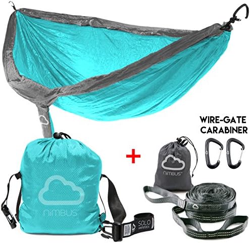 40% OFF FLASH SALE! Outdoor Camping Nylon Hammock with Tree Straps &amp; Premium Carabiner [Complete Hammock Set] - Designed in USA | Top Rated | Built to Last | by Nimbus Hammock