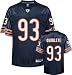 Adewale Ogunleye Jersey: Reebok Navy Replica #93 Chicago Bears Jersey - Medium