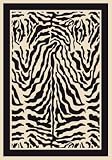 Zulu Rug - Zebra (77" Round)