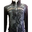 Mosquitohead Mens 'UNITED ROCKERS SEARCH AND DESTROY' Thermal Track Jacket- Black Mosquitohead Mens 'UNITED ROCKERS SEARCH AND DESTROY' Thermal Track Jacket- Black