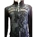 Mosquitohead Mens 'UNITED ROCKERS SEARCH AND DESTROY' Thermal Track Jacket- Black