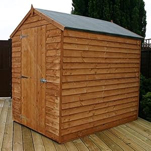 7ft x 5ft Overlap Apex Wooden Windowless Storage Shed - Brand New 7x5 