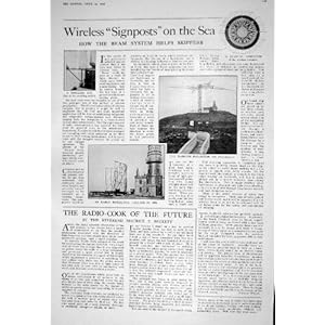 【クリックで詳細表示】1925 年の Marconi の反射器の Inchkeith の無線目の灯台ジョンソンチェスターフィールド