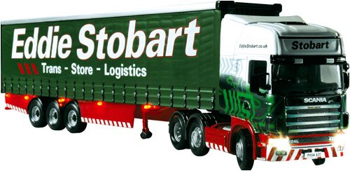 Childrens Toyshop  Toys : Corgi-Eddie Stobart Light & Sounds Scania Topline Trailer