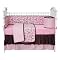 Tadpoles Toile 4-pc. Crib Set - Pink/ Brown
