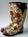 Couture Discount Damenstiefel Fashion Gummistiefel mit Totenkopf, Skull, Boots (ST132)
