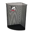 Rolodex 84520 Nestable wire mesh corner can, black, 11-5/8w x 11-5/8d x 15-1/8h