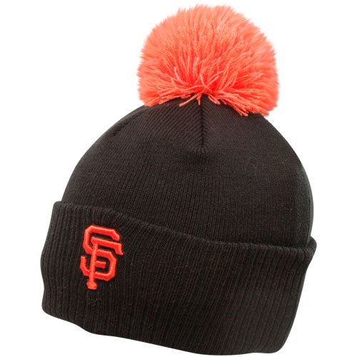 New Era San Francisco Giants Black Chalk Up Cuffed Knit Beanie