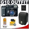 Canon PowerShot G10 14.7MP Digital Camera with 5x Image Stabilized Zoom + Canon Case + Cameta Bonus Accessory Kit