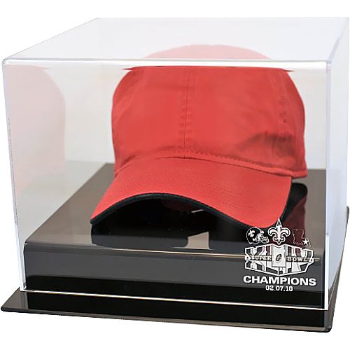Caseworks New Orleans Saints Super Bowl XLIV Champions Hat Display Case Each