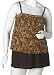 Christina Women's Plus Animal Horizon 2 Piece Skirtkini
