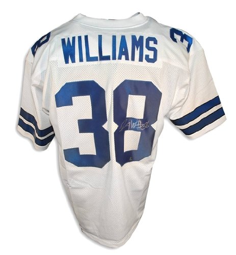 Roy Williams Autographed/Hand Signed White Throwback Jersey