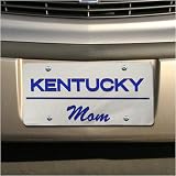 Kentucky Wildcats Silver Mirror Mom Car License Plate