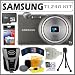 Samsung TL240 14MP Digital Camera with 31mm Wide Angle 7x Optical Zoom Lens and 3.5-inch Touch Screen in Gray + 8GB Deluxe Accessory Kit