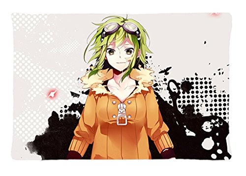 SolfTop Custom Personalized Gift Vocaloid Gumi Pillowcase 20x30 Rectangle Soft Cotton Pillow Case Pattern Printed -Perfect