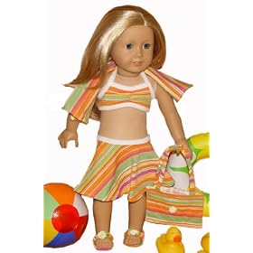 6 piece Swimsuit Set Fits 18