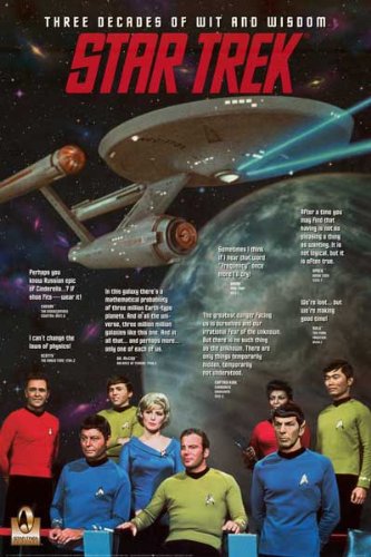 Star Trek 30 Years of Wit and Wisdom Rare 24x36 Poster