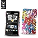 New Fashionable Perfect Fit Hard Diamante Protector Skin Cover (Faceplate/Snap On) Full Rhinestones Diamond Bling for HTC HD2 T8585 T-Mobile