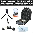 Advanced Accessory Kit For Panasonic Lumix DMC-GH2 16.05 MP Live Digital Camera Includes USB 2.0 High Speed Reader + Deluxe Backpack Case + Mini Tripod + LCD Screen Protectors + BF Microfiber Cloth