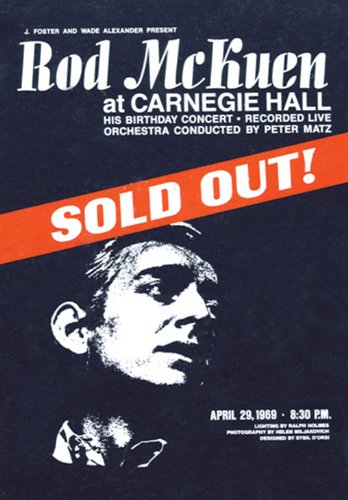 Rod Mckuen - Sold Out At Carnegie Hall (Deluxe Edition) - Zortam Music