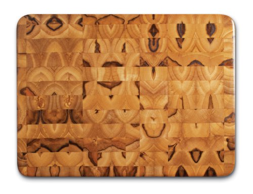Proteak Teak Cutting Board Rectangle 16-by-12-by-2-Inch End Grain by Chopping Blocks
