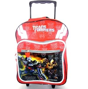 Neue Transformers großen roten gepolsterten Rucksack roller Trolley auf Rädern Tasche 301556