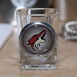 NHL Phoenix Coyotes Crystal Coat Emblem 2 oz. Square Shot Glass