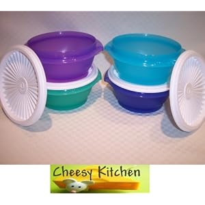 Tupperware CLASSIC SERVALIER 10 oz BOWL Set of 4 by