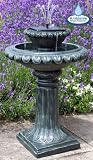 Cheap Deals on  solar fountains for bird baths-Victoriana Programmable Solar Water Fountain Bird Bath with LED Lights