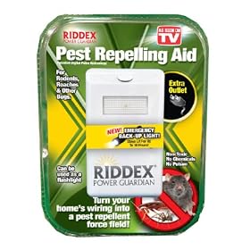 Riddex Power Guardian (4 in 1 Functions: Pest Repeller, Flashlight, Night Light and Additional Outlet)