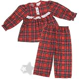 Laura Dare Red Plaid Holiday Pajamas for Infants, Toddlers and Girls