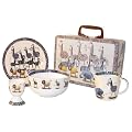 Alex Clark Safari Breakfast Set in Tin, Fine China, 4 Pieces
