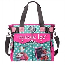 Nicole Lee WR Crinkle Nylon Print Tote Bag

