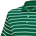adidas Golf Men's Puremotion 2 Color Stripe Jersey Polo, Amazon/White, Medium
