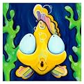Fish Bubbles by Sylvia Masek - 1.5"