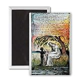 'The Little Black Boy' plate 9 (Bentley 10).. - 3x2 inch Fridge Magnet - large magnetic button - Magnet