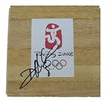Deron Williams Autographed 2008 Summer Olympics Logo Floorboard, Brooklyn Nets, Utah Jazz, Proof Photo of Deron Signing for Us.