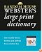Random House Webster's Large Print Dictionary