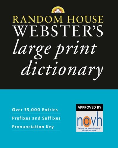 Random House Webster's Large Print Dictionary under Large Print in The Books Store